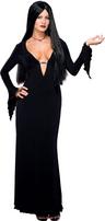 View Item Licensed Adult 8-10 Morticia Addams Adams Family Fancy Dress Halloween Costume